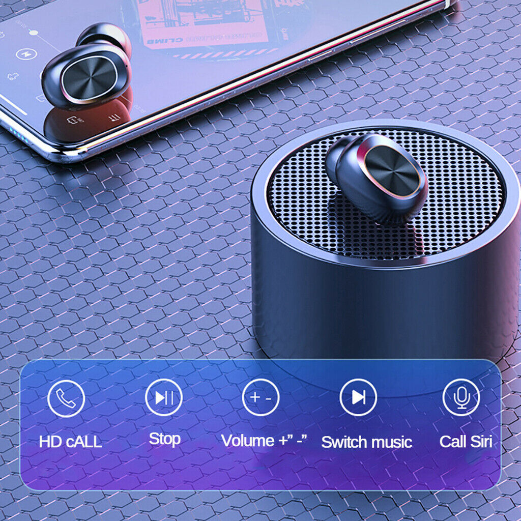 Waterproof Earbuds Bluetooth 5.0 HiFi Headphone with Microphone HD Call