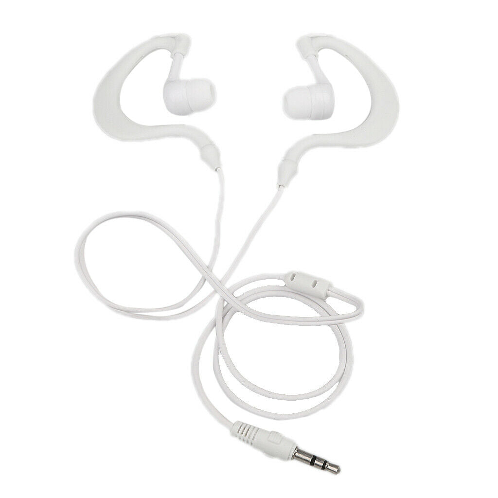 2x Waterproof 3.5mm AUX Port Earhook Earphone Earpiece Muisc Headset Earplug for