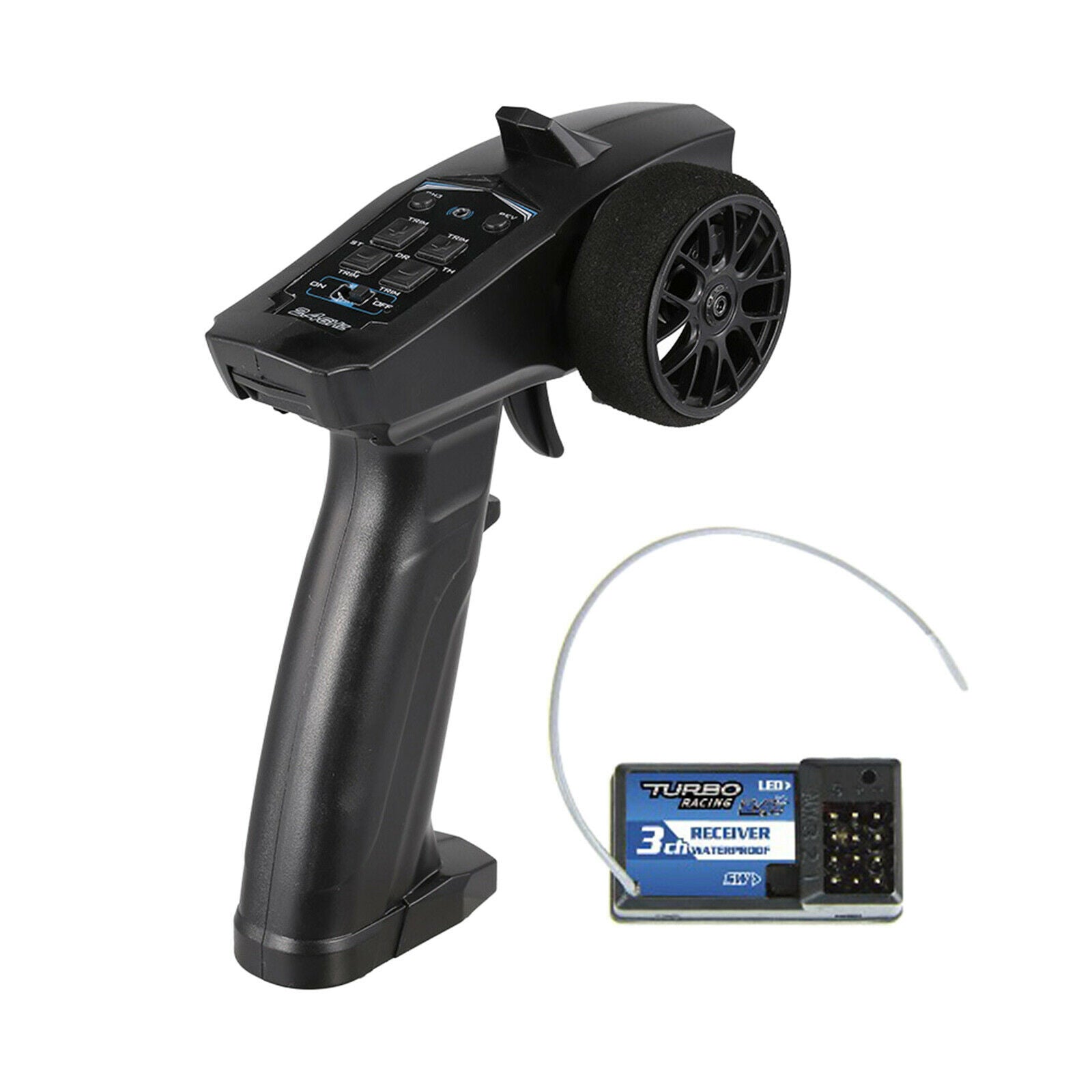 3CH Radio Transmitter for Kids Adults Boat Crawler Buggy Accessories Compact