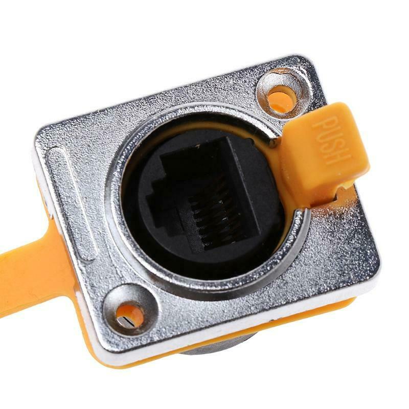 RJ45 Waterproof Connector Sockets LED Display Aignal Self-locking Plug Connector