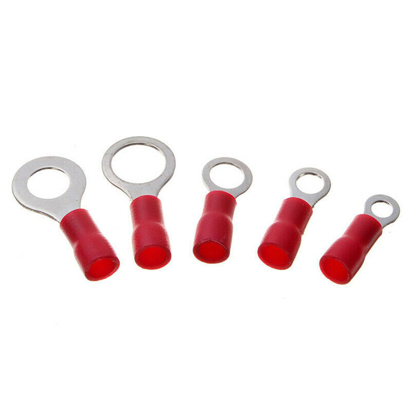 650x 13 Sizes Assorted Insulated Ring Crimp Terminal Electrical Wiring Connector
