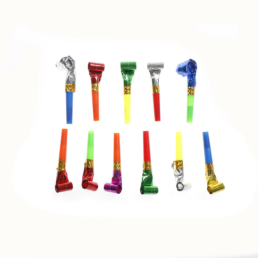 10Pcs Noise Maker Blowout  Whistle Blow Out Party Wedding Favour Bag Fille.l8