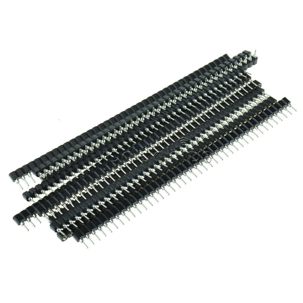 5Pcs PCB Panel Female IC Breakable 2.54mm 40pin Single Row Round Header Socket