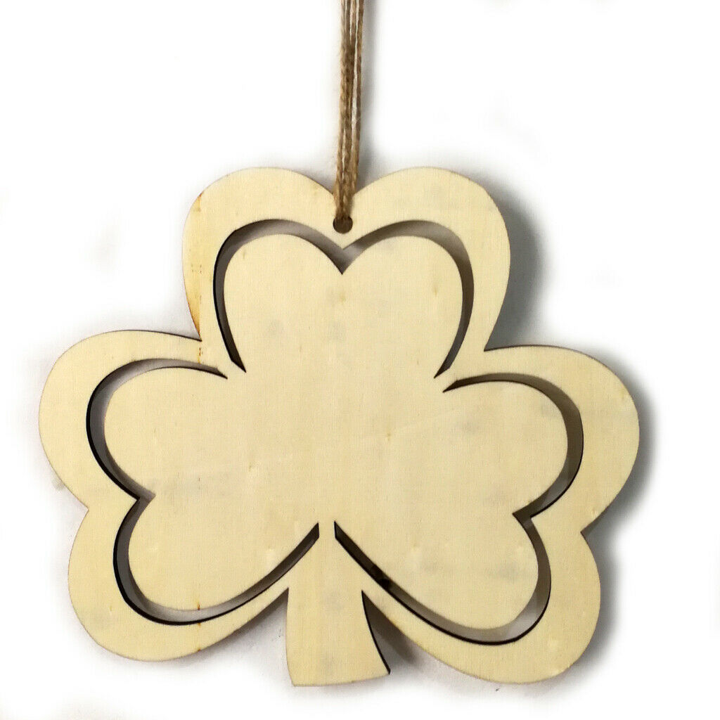 Pens Hanging DIY Wooden Shamrock st. Patricks Day Decor Irish Supplies Kit