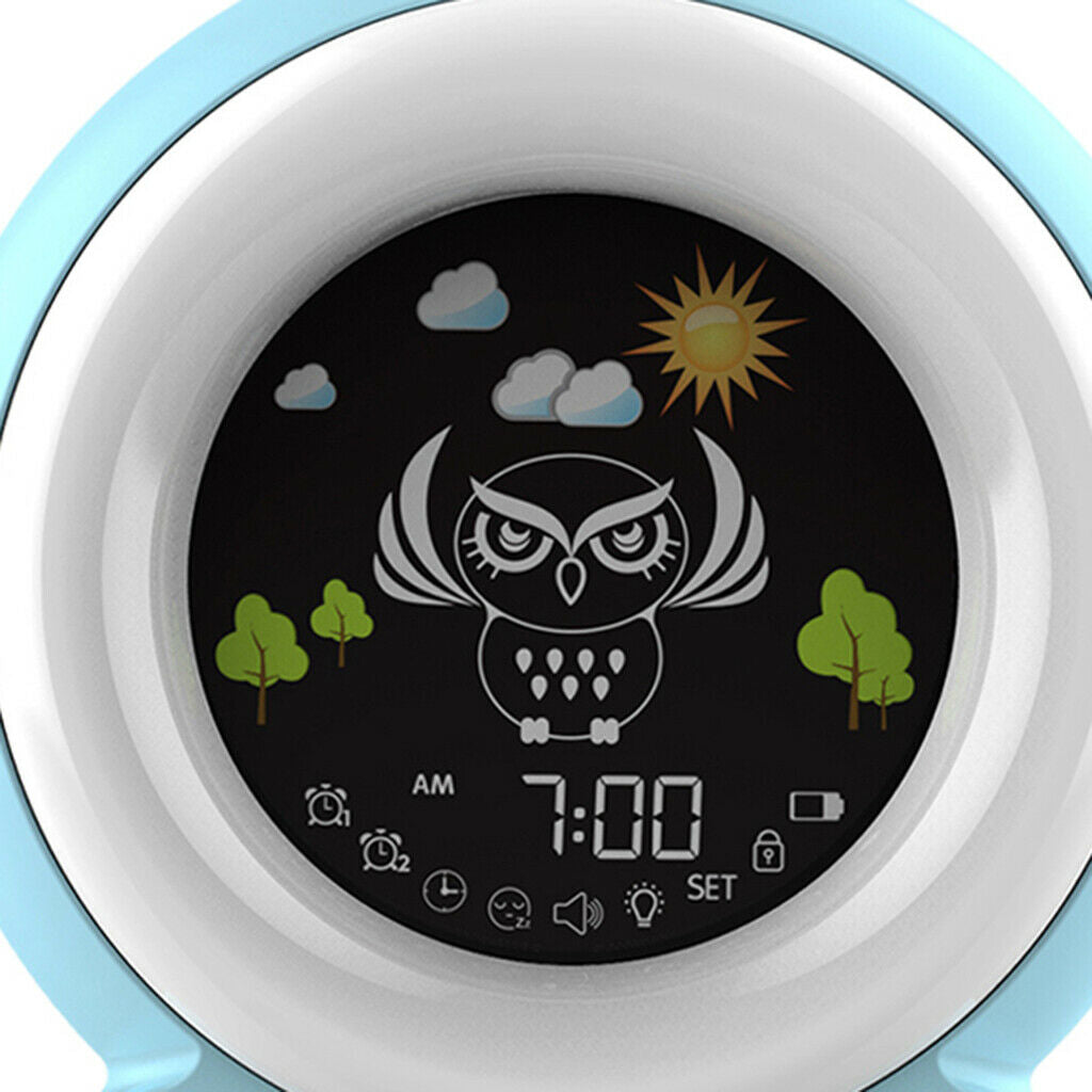 Kids Alarm Clock Bedside Small Digital Clock with Music for Boys Girls