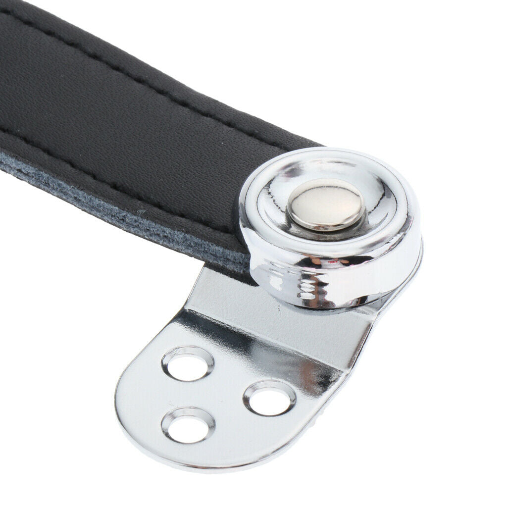 Black Accordion Bellows Straps with Metal Extension Film for Accordion 8.6cm