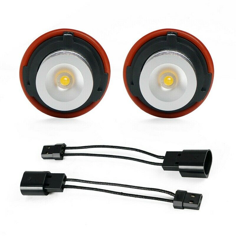 8000K Amber LED Angel Eye Marker Halo Light Bulbs Lamps for - E39 E53 E60 E6C5O2