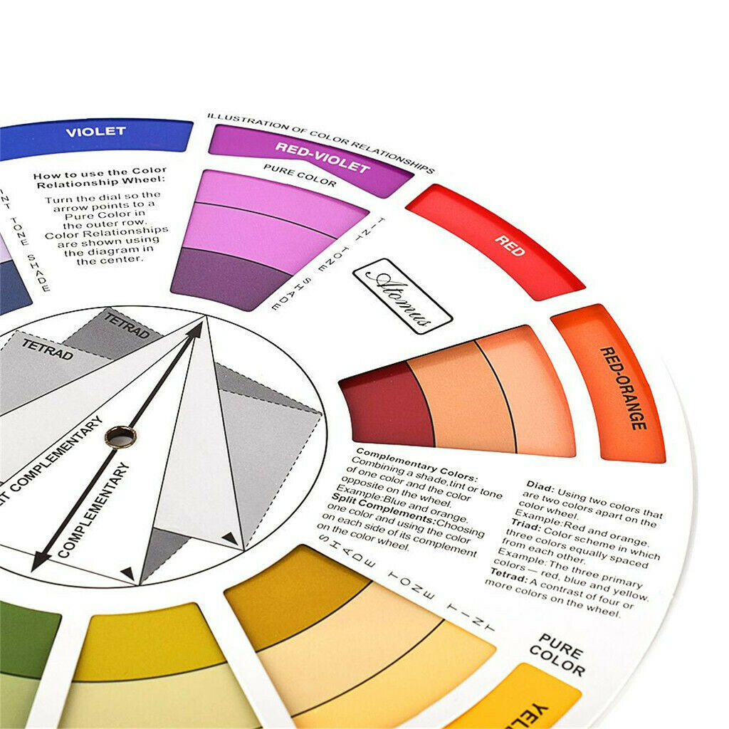 Multicolored Wheel Company Magic Palette Color Matching Guide Blending Chart