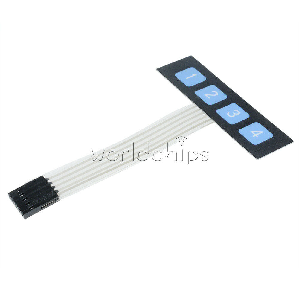 1x4 Matrix Array 4 Key Membrane Switch Keypad Keyboard 1*4 Keys for Arduino
