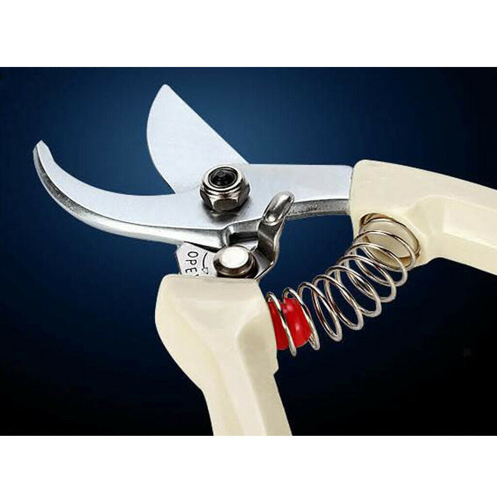 Garden Pruning Shear Curved Plant Scissor Garden Trimmer High Quality White
