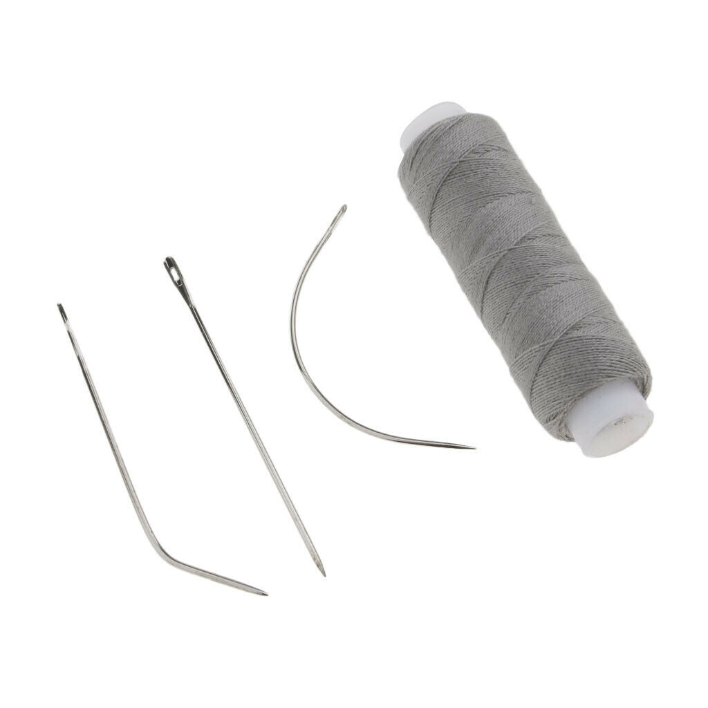 6pcs Professional Weaving Thread and 3 Types 18 Pieces Needles For Weft Hair