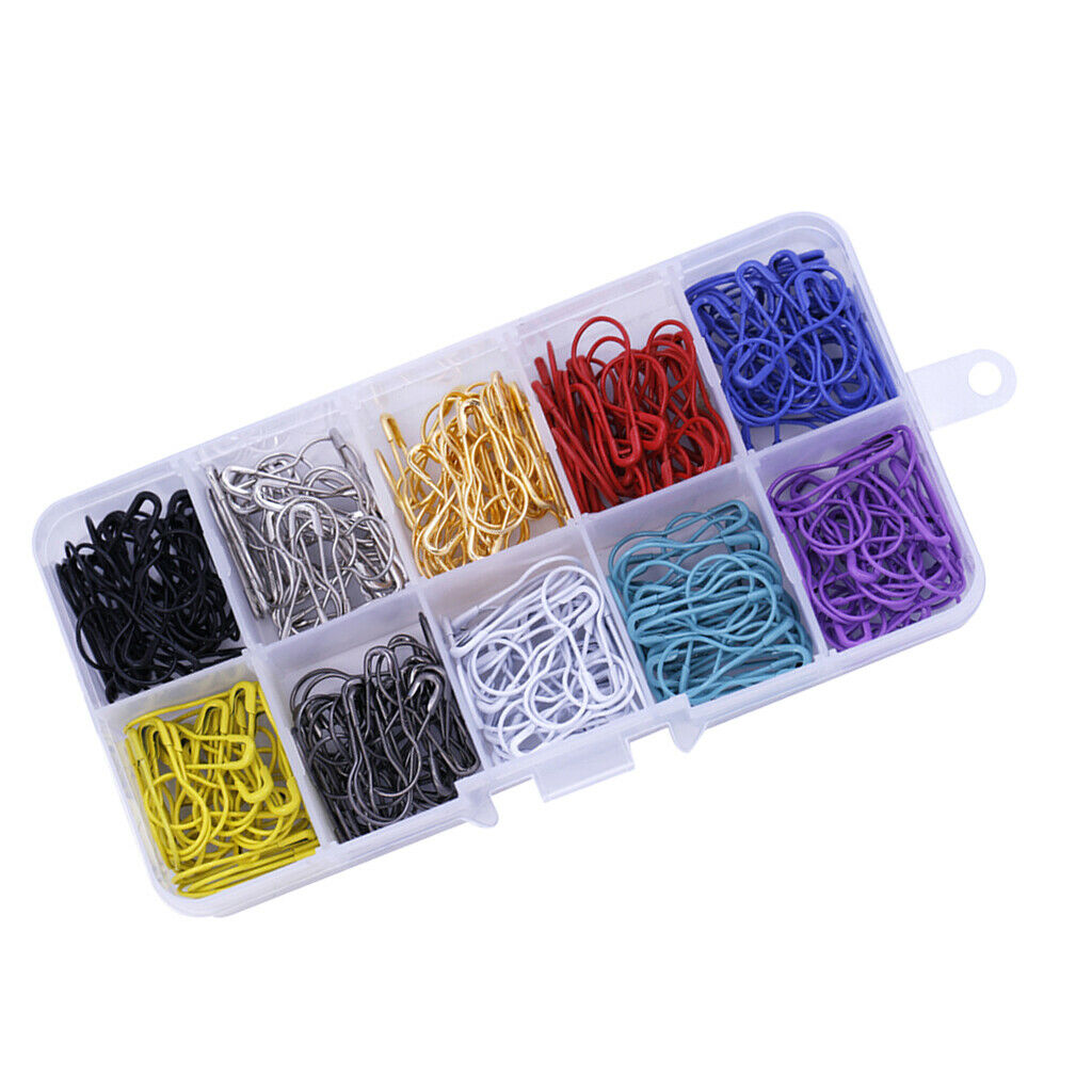 300pcs Alloy Colorful Safety Pins Gourd Bulb Pins Calabash Pin Bead Needles