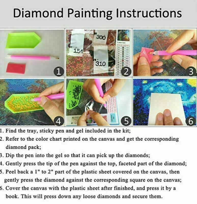 DIY 5D Full Drill Turtle Sea Word Diamond Painting Cross Stitch Kits Arts Decor