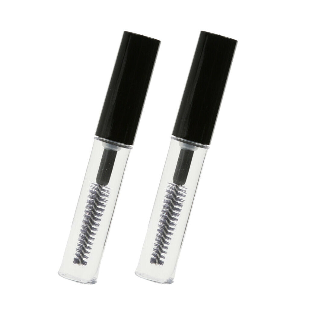 2 Pack 4ml Empty Plastic Eyelash Mascara Castor Oil Bottle Liquid Tube Vial
