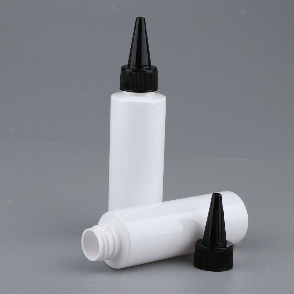 5 x Empty Plastic Essential Oil Bottle Refillable Perfume Vial White