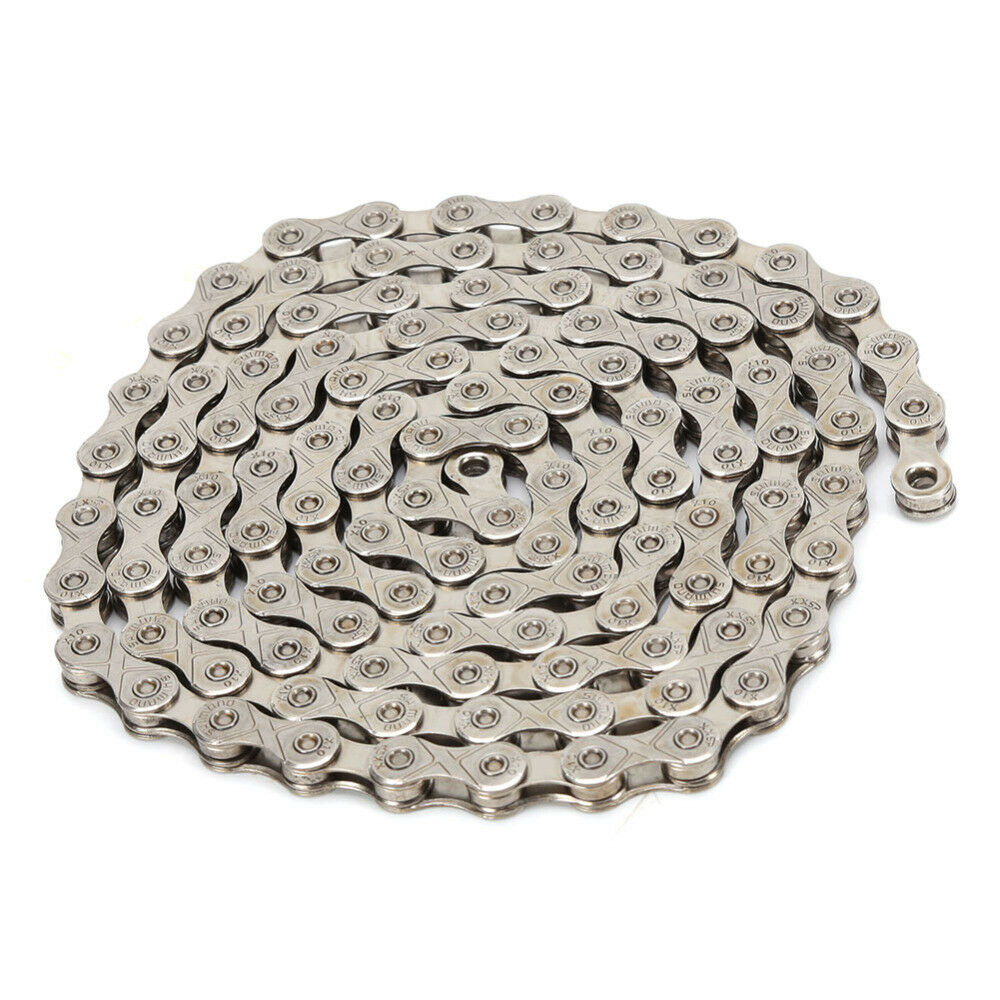 Stainless Steel Bike Chain 116 Links 10/30 Speed MTB Road Racing Bicycle Chain