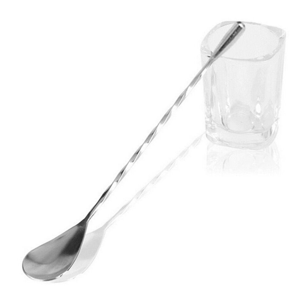 Stainless Steel Cocktail Mixer Stirrer Bar Puddle Stirring Spoon Lad.l8