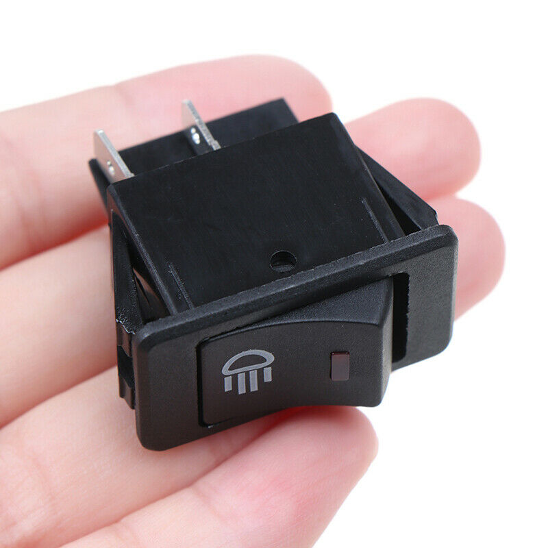 12V 35A Universal Car Red LED Fog Light Rocker Switch Dash Dashboard 4Pin WF