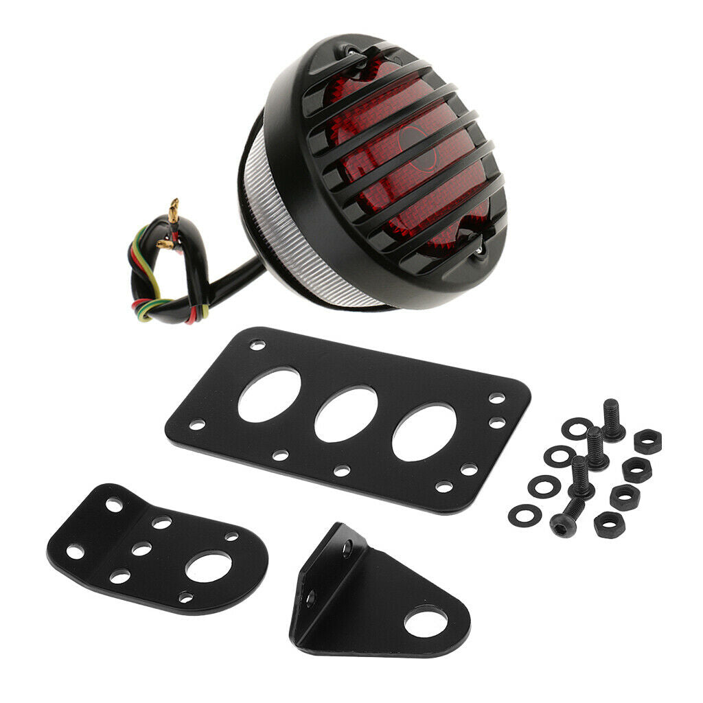 Mounting Plate Holder With Lamp Kit Easy To Fix DIY Motorcycle