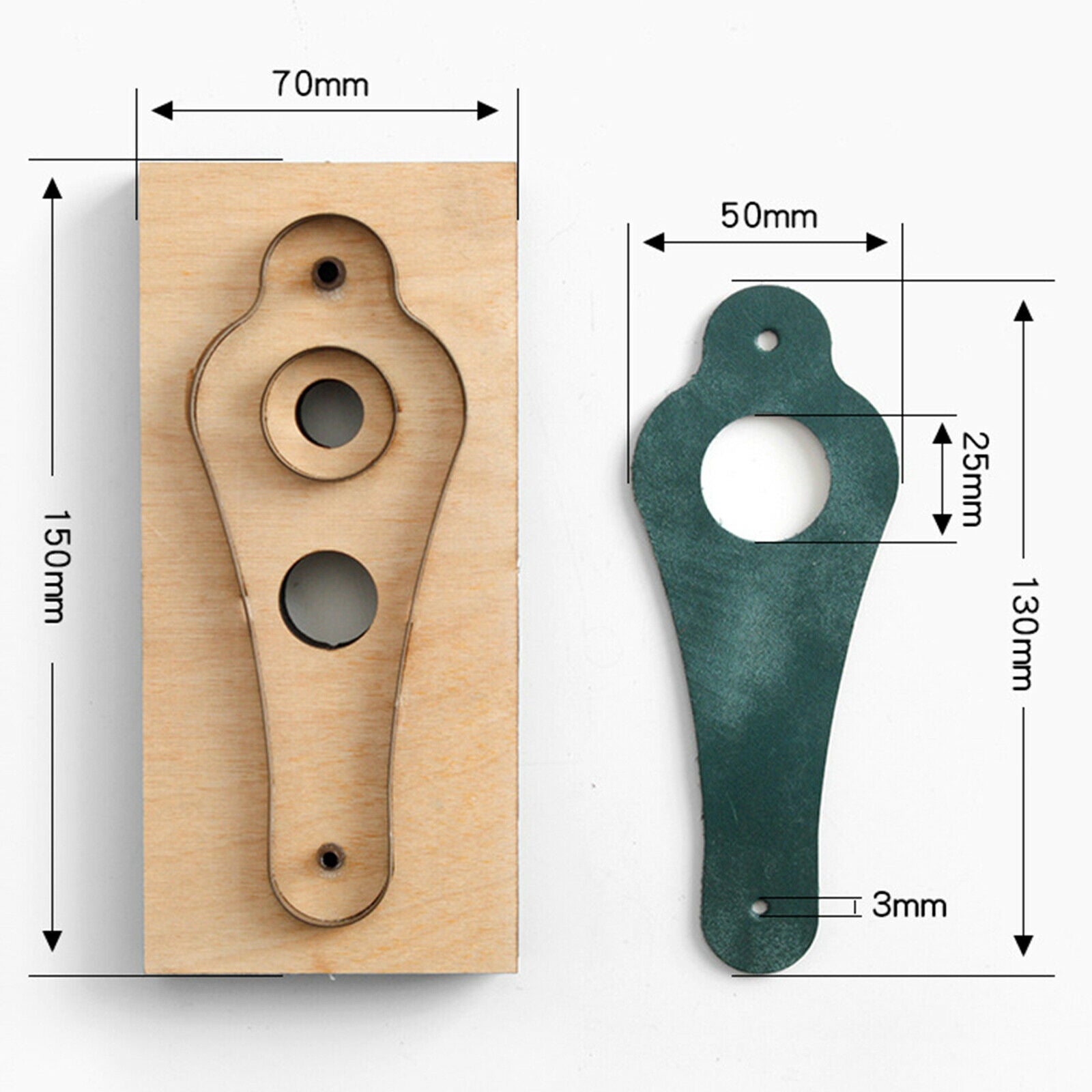Wooded Leather Craft Dies Cut Mold Crafting Making Blade DIY Accessories