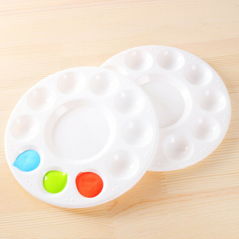 Palette 10 Grid Art Paint Tray Artist Watercolor Plastic Mixing Palette S.l8