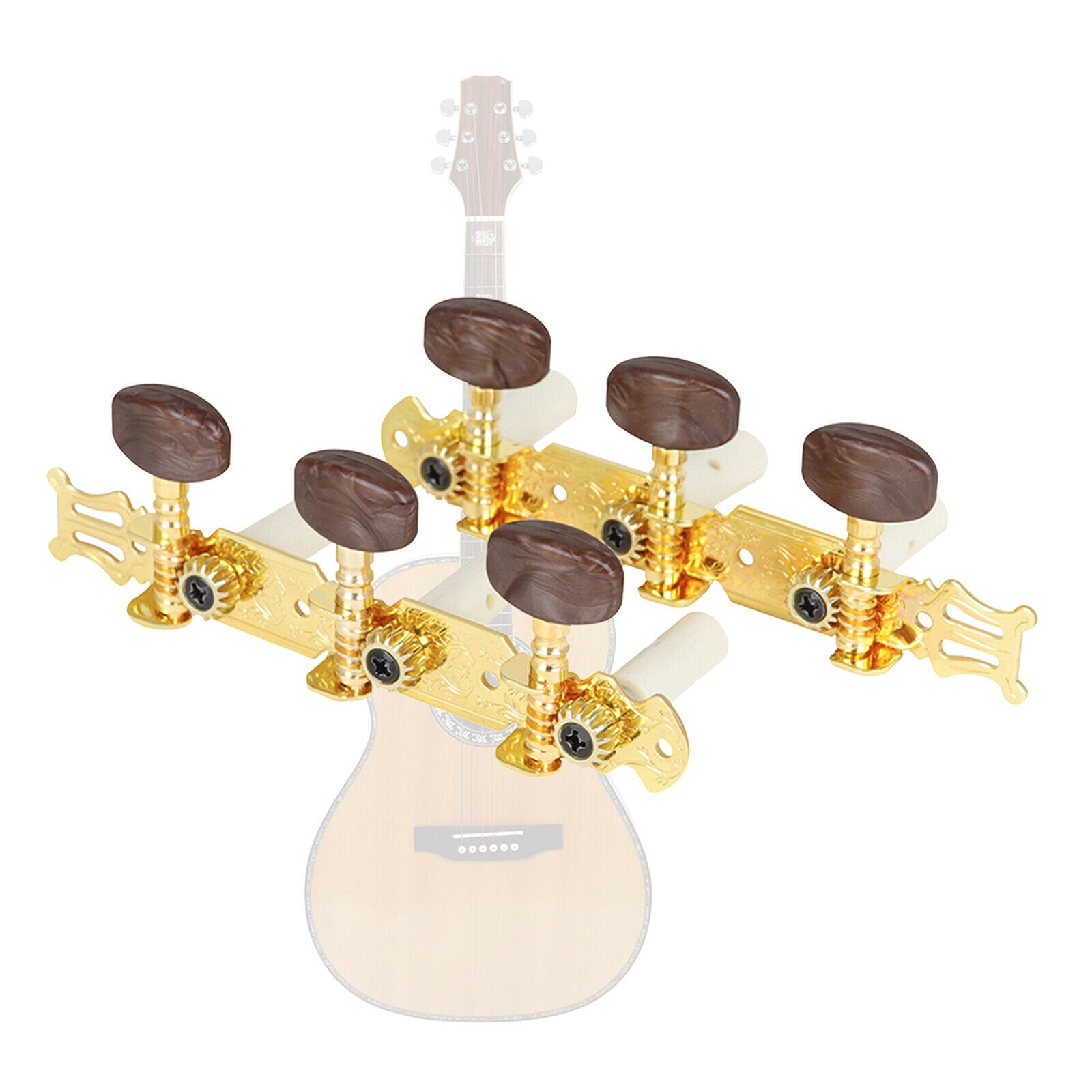 Guitar Tuning Open Tuner Keys 14:1 3L3R for Classical Guitar Luthier Parts
