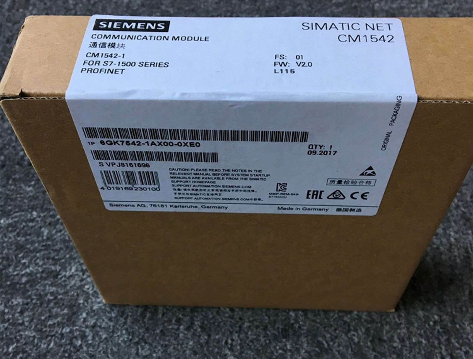 1pc NEW SIEMENS 6GK7542-1AX00-0XE0 Communication module in box