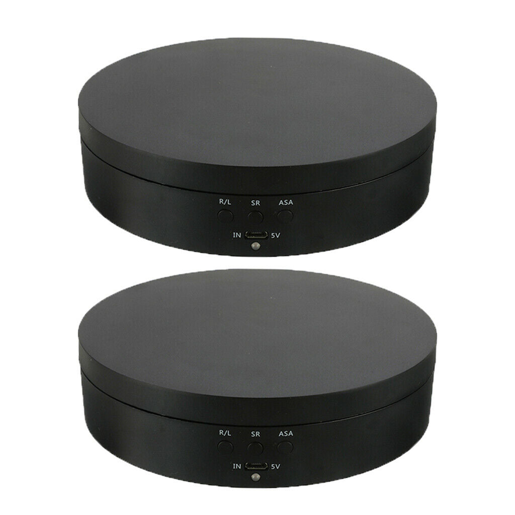 2 Pieces Plastic Rotating Display Stand Speed Adjustbale Cosmetics Holder