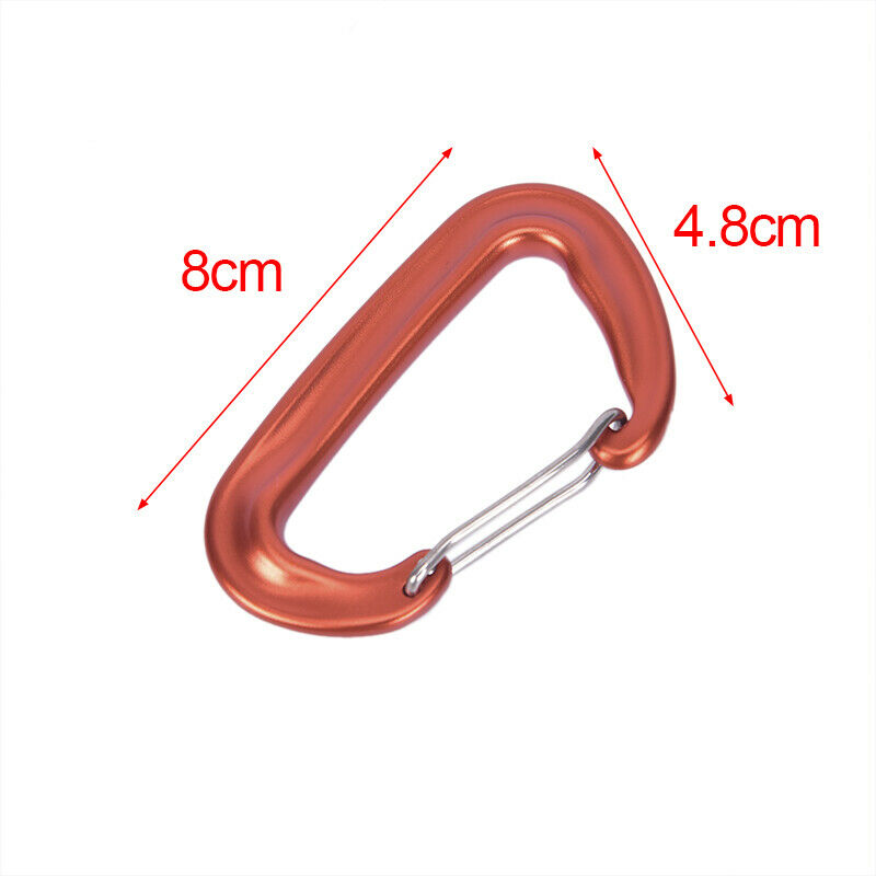 7075 Aluminum Climbing Buckle 12KN Hammock Safety Balance Carabiner Clasp.l8