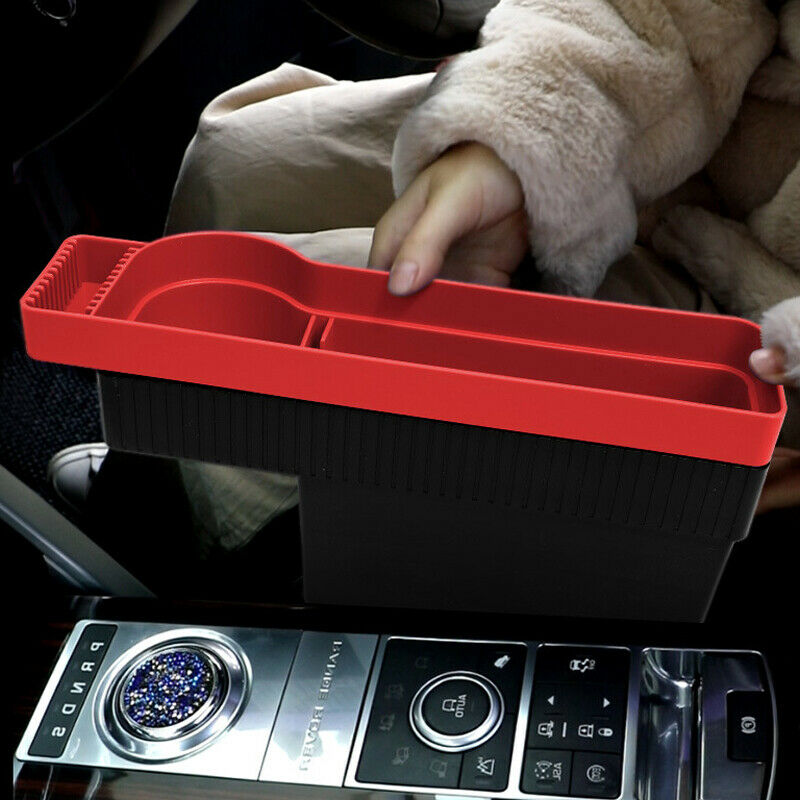 2PCS Universal Car Seat Slot Storage Box Consoles Organizer Phone ABS Cup Holder