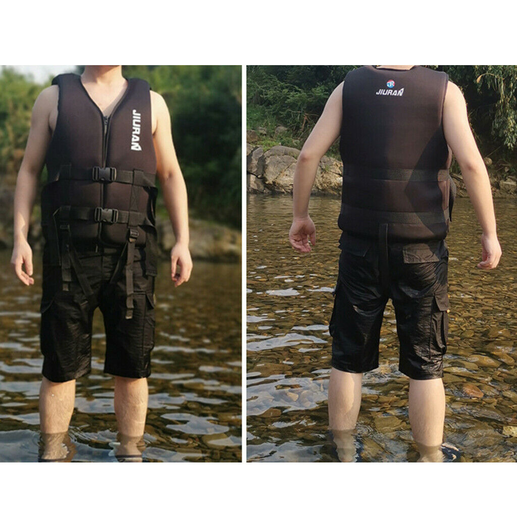 2Pcs Sailing Life Jacket Life Vest Neoprene Aid Floater Personal Emergency