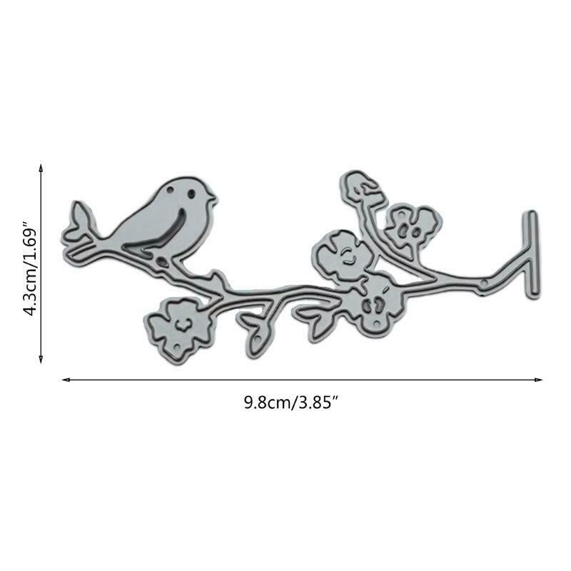 Bird Flower Metal Cutting Dies Stencil DIY Scrapbooking Album Paper Card Making