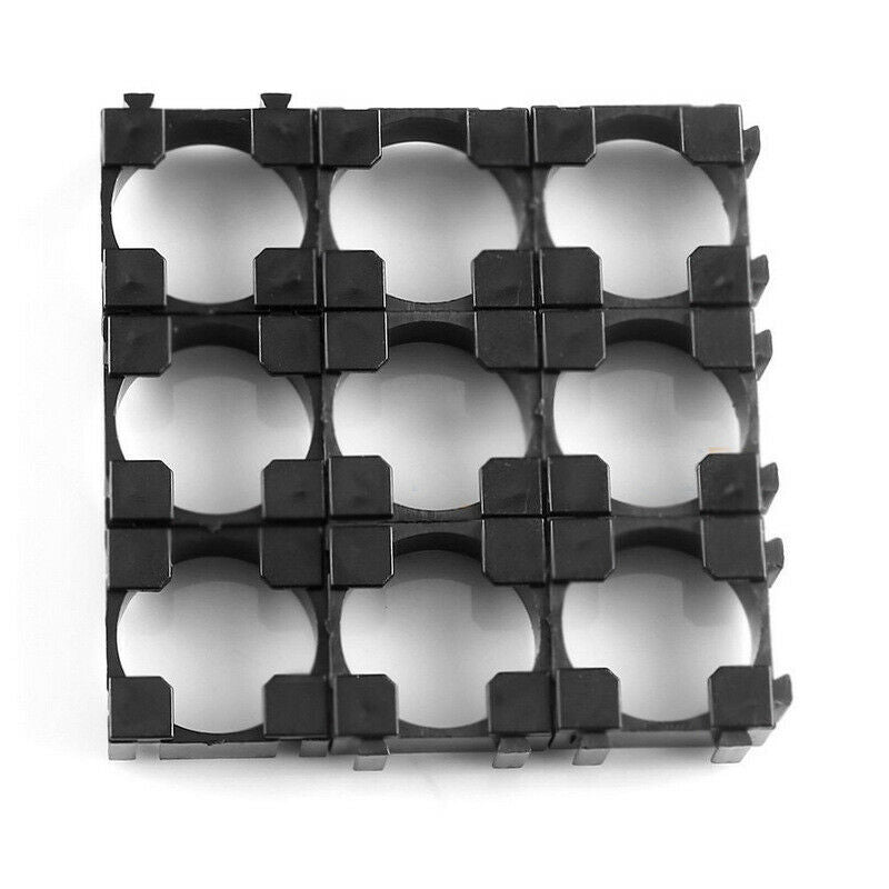 100 X 18650 Battery Cell Holder Safety Spacer Radiating Shell Storage Bracket