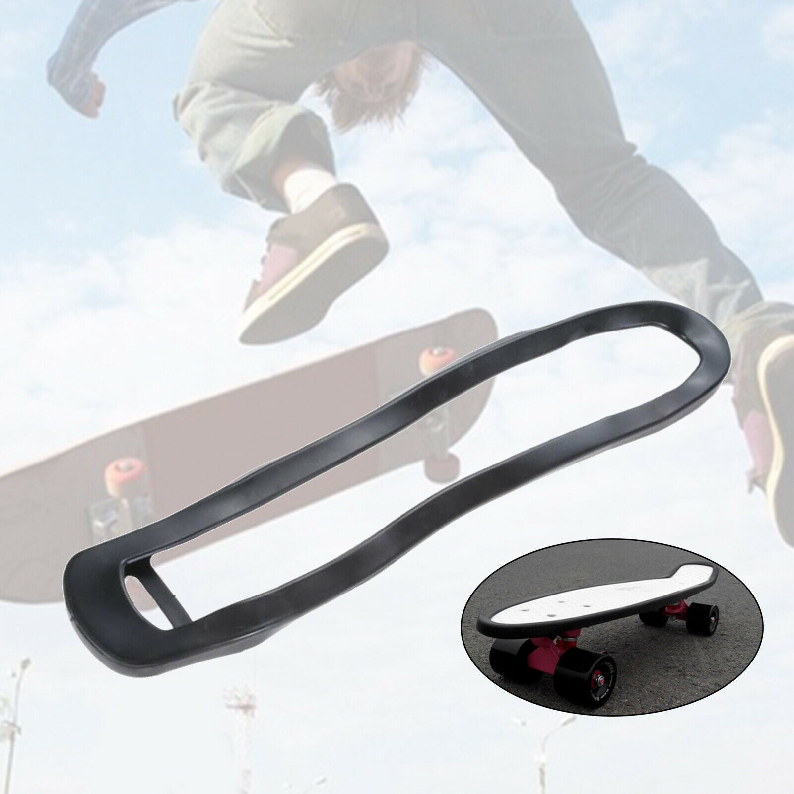 Skateboard Deck Guards Rubber Shock Absorbing Protector Durable for Boys
