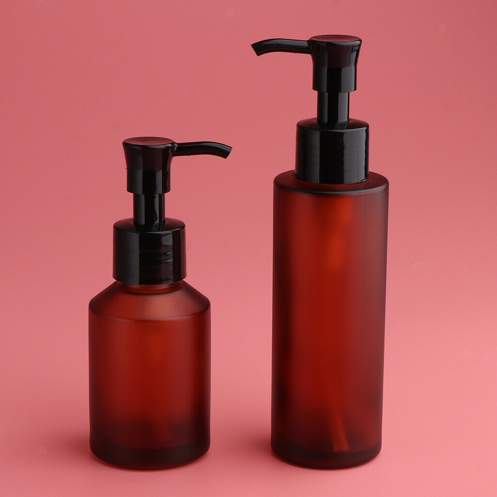 4pcs Travel Refillable Makeup Pump Bottles Lotion