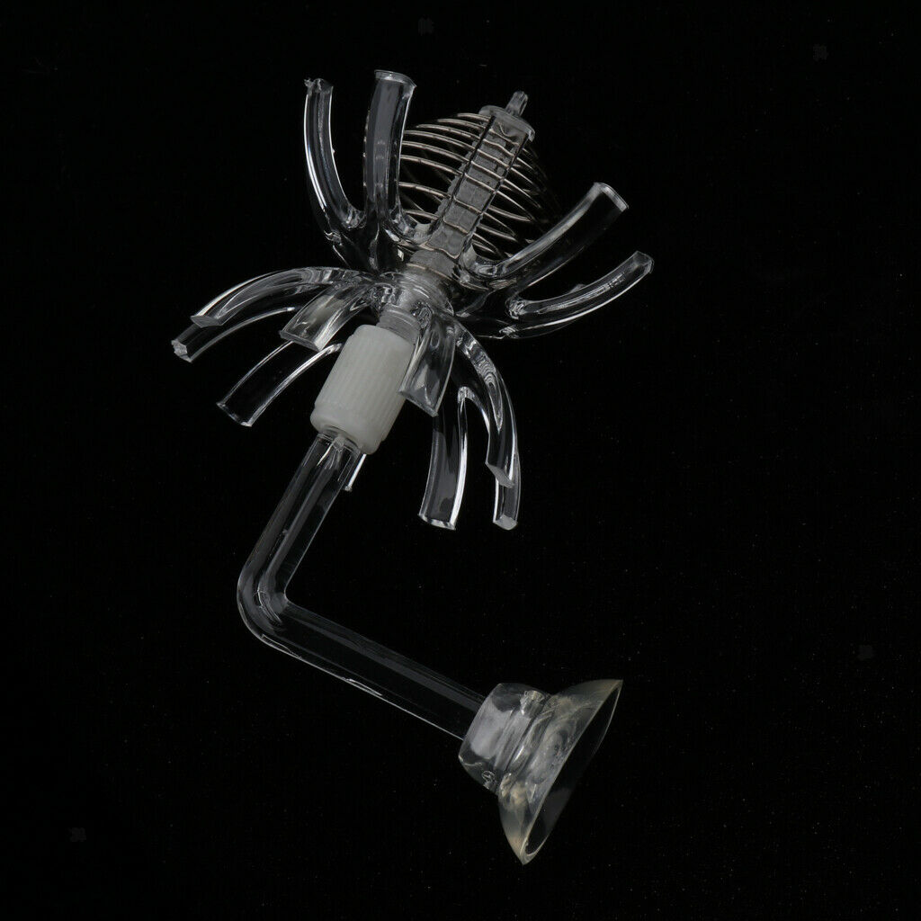 2pcs Aquarium Clear Acrylic Feeder for Fish Tank Shrimp Feeding