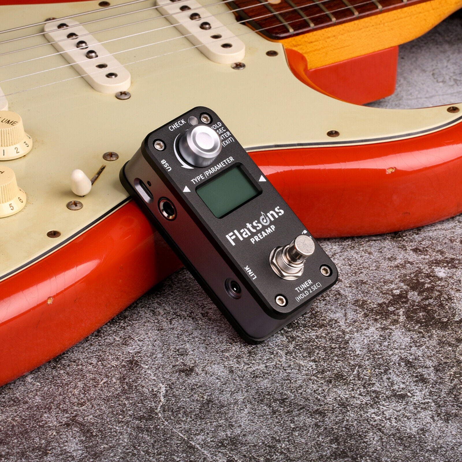 1pc Portable Guitar Effect Pedal Distortion Heavy Metal for Electric Guitar