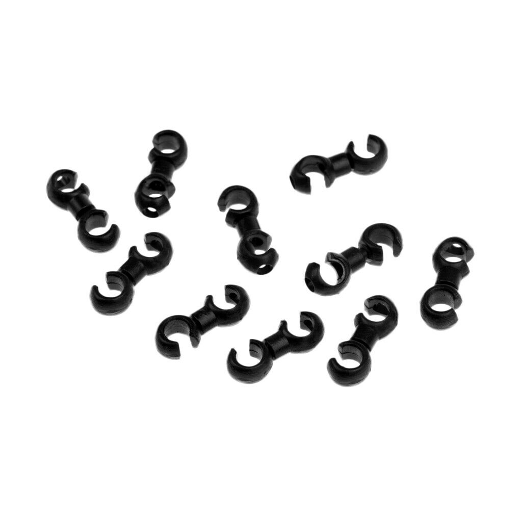 20Pcs Rotating S-Hook Clips Hook shift Cable, Brake Gear Cable Housing, Fixing