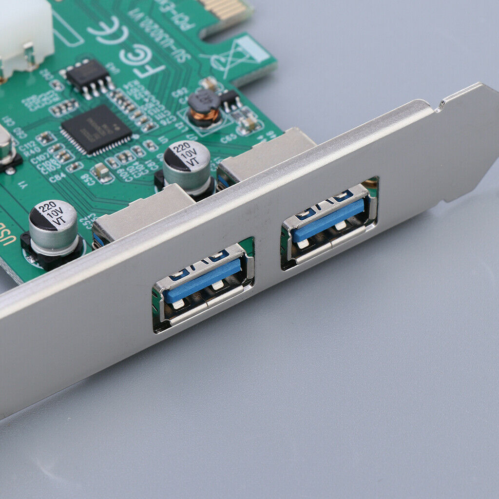 PCI-E to USB 3.0 2 Ports   Expansion Card Super speed Extender
