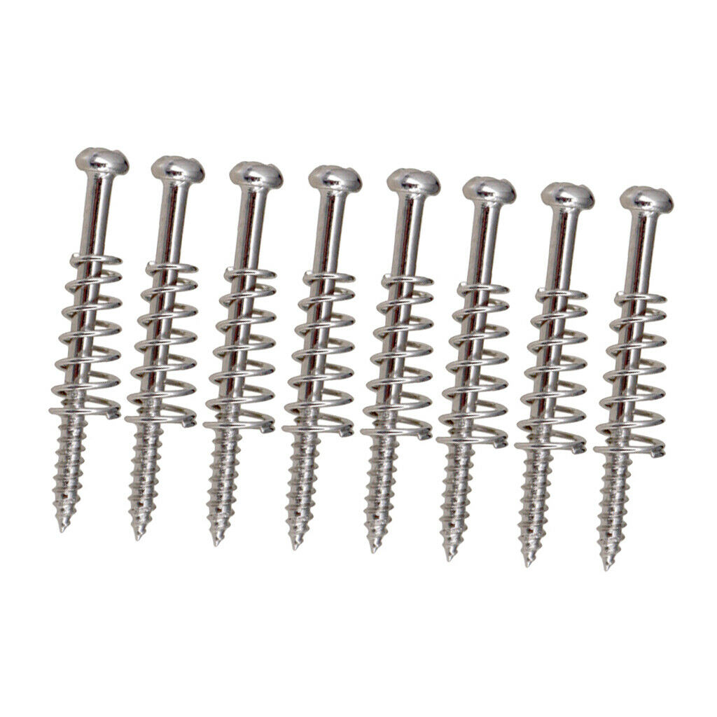 8pcs Humbucker Pickup Ring Screws&Springs for Electric Guitar Parts 3x38mm