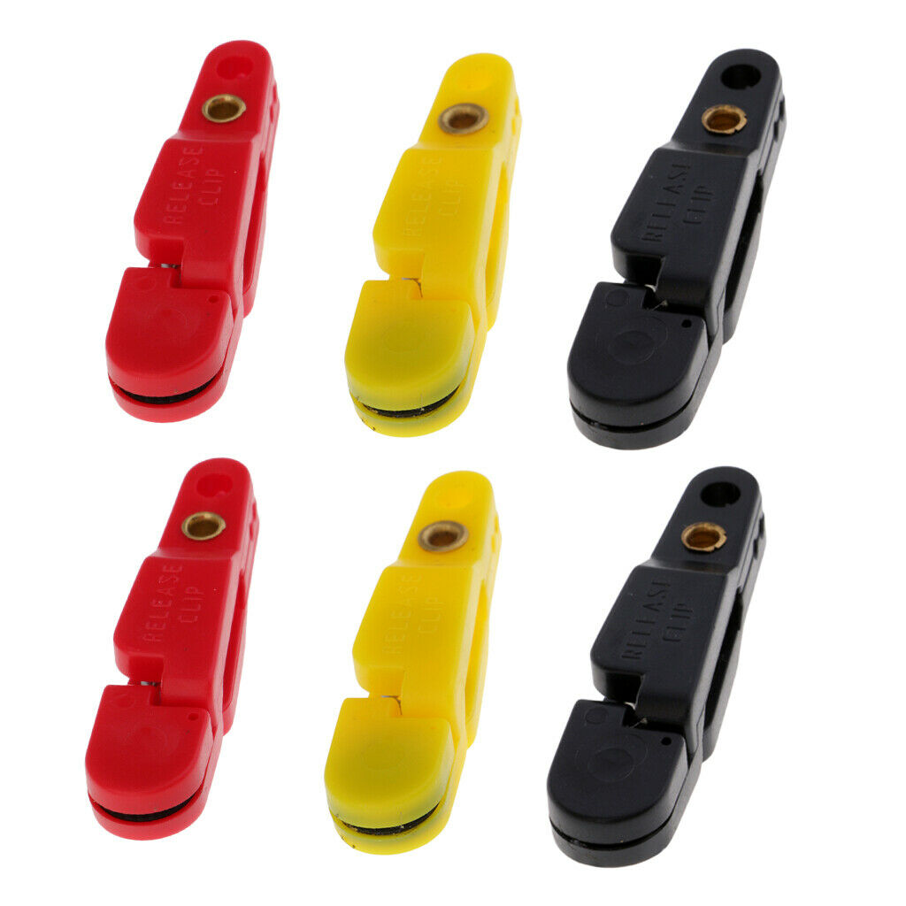 6 Pieces Adjustable Planer Board Padded Snap Release Clips Outriggers Clips