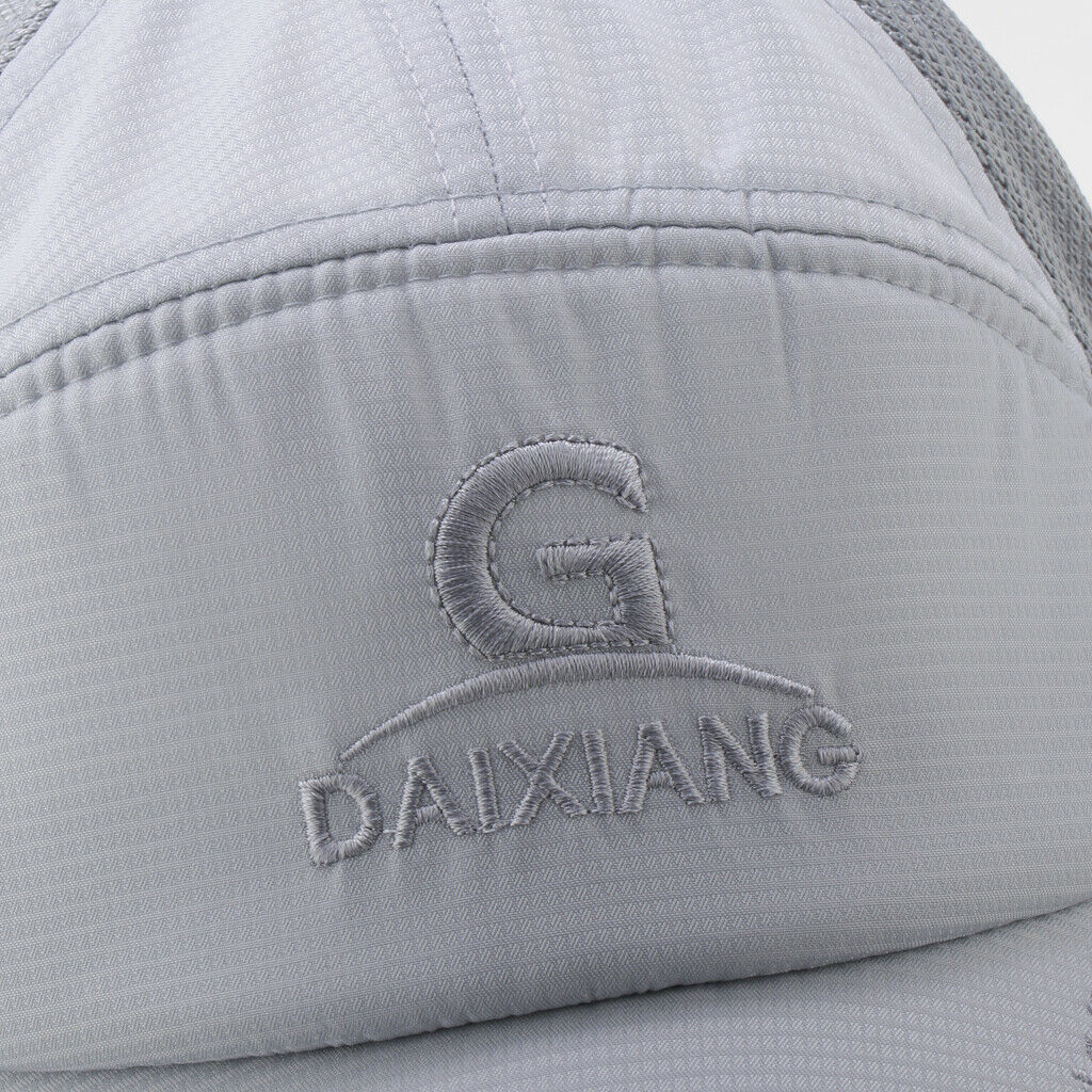 Outdoor Sports Hats Cycling Running Fishing Caps Anti-Sun Gray