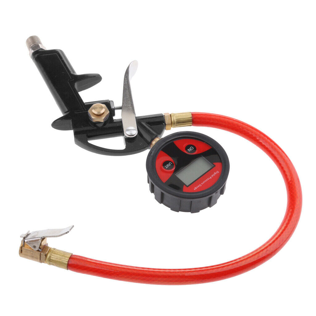 3in 1 LCD Digital Tire Tyre Inflation Inflating Pump Gun With Pressure Gauge