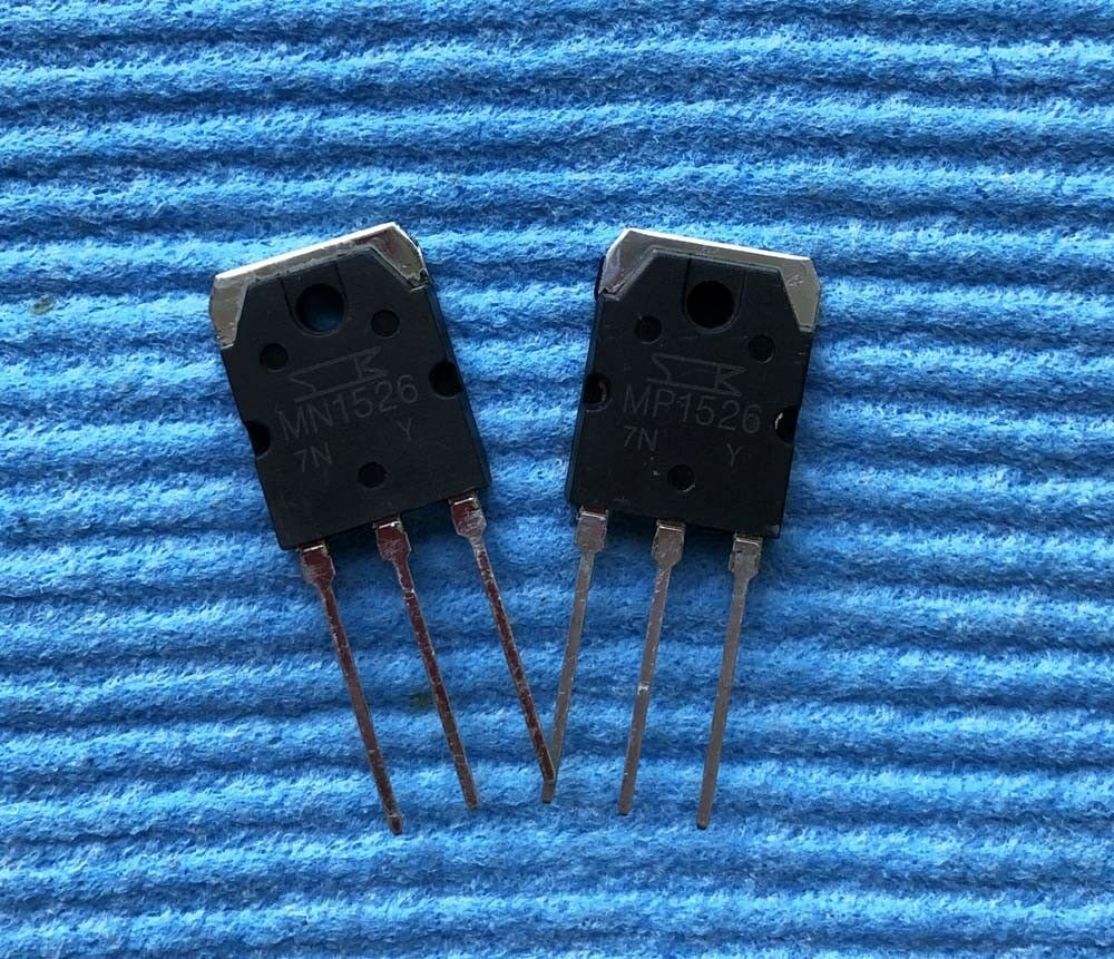 1pcs MP1526 + 1pcs MN1526 Transistor DIP SANKEN TO-3PN