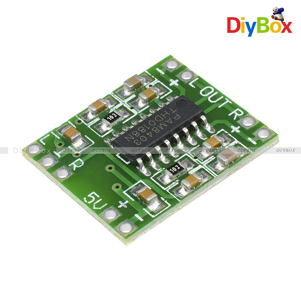 10PC Mini PAM8403 Audio Module 5V Digital Amplifier Board Class D 2*3W USB Power