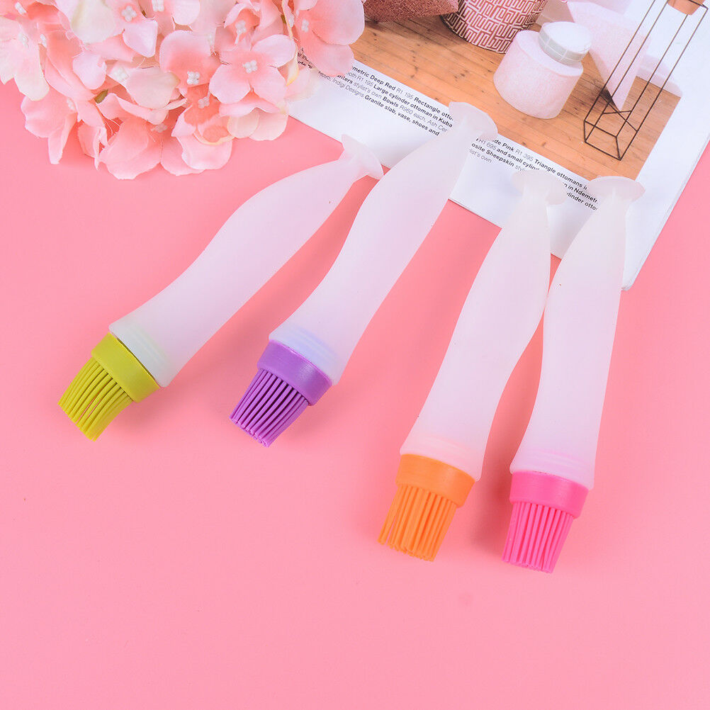 1x Silicone oil brush bottle kitchen BBQ tools cooking pancake baking bast.l8