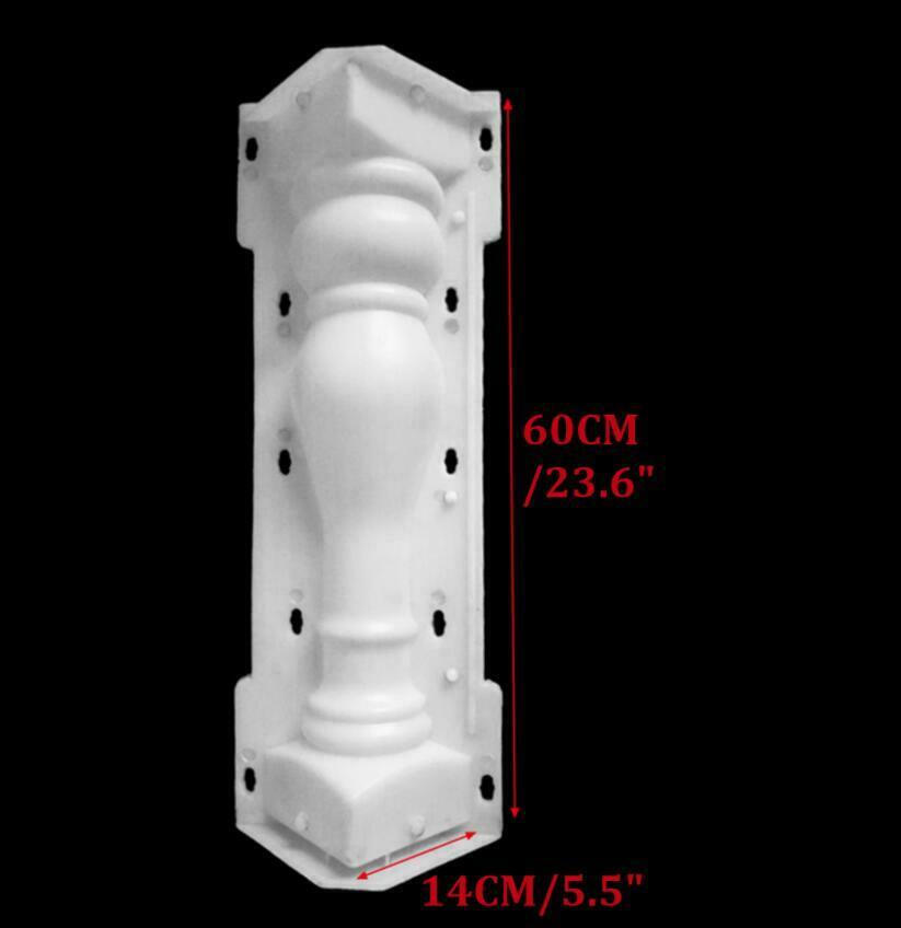 2 Piece/Set Plastic Moulds Balustrades Mold for Concrete Plaster Cement Casting