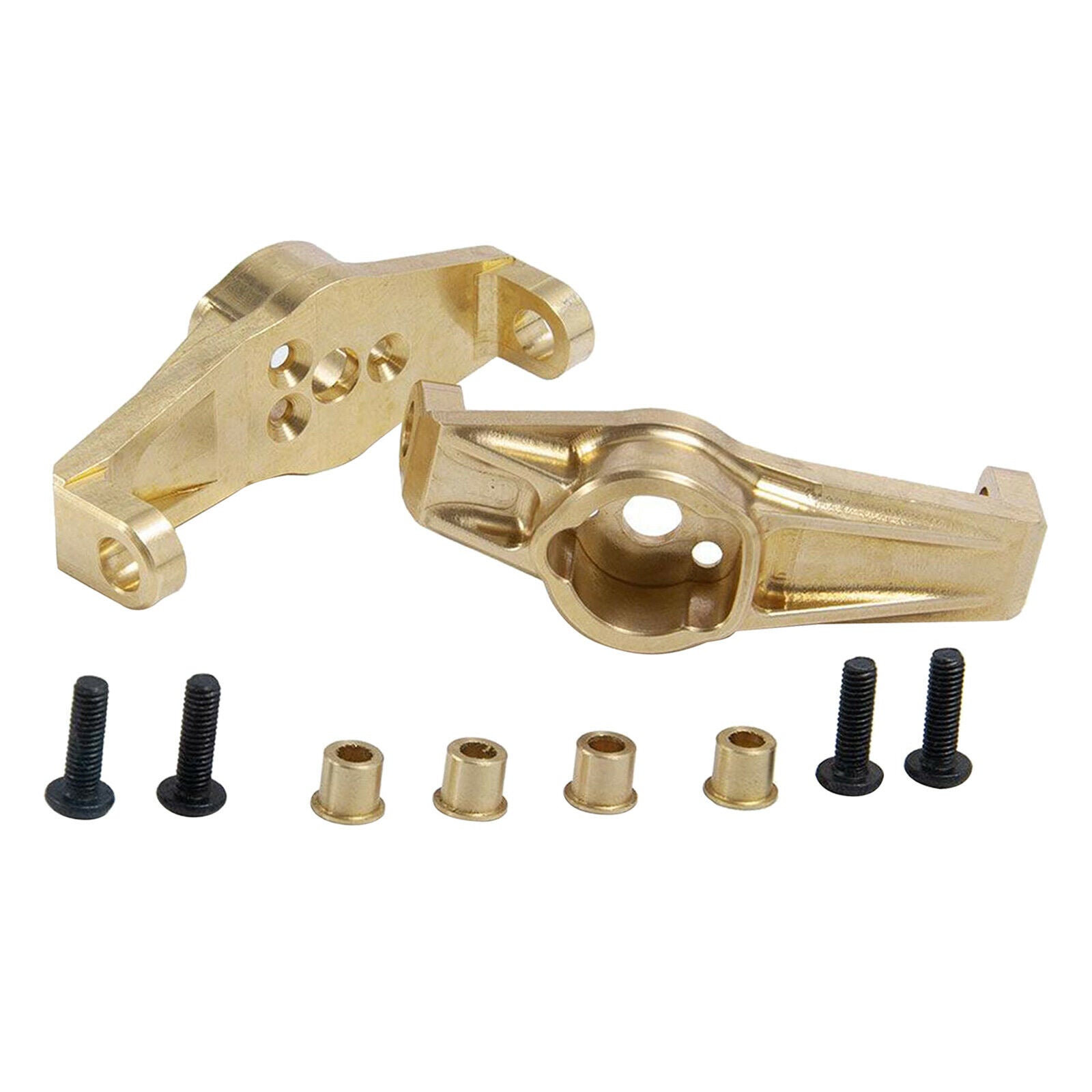 2x RC Brass Duty Front Steering Cup Knuckles for 1/10 RC Crawler -4 Spare Parts