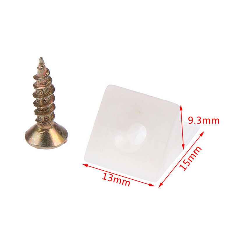 20x/Lot 45 Degree Angle Plastic Corner Bracket Block For Furniture With S.l8