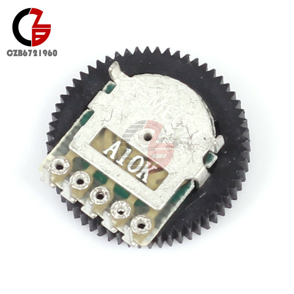 10PCS A103 A10K 10K Duplex Gear Potentiometer 16x2mm Stable for Radio MP3/MP4